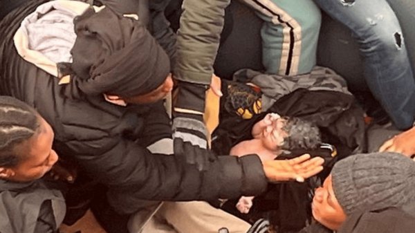 A baby was born on a small boat carrying migrants from Africa