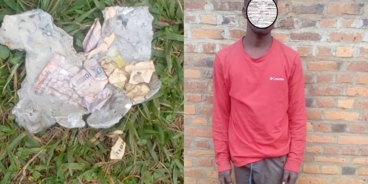 Karongi: Umusore w’imyaka 21 afunzwe azira gutwika amafaranga n’ibindi bikoresho