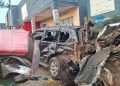 Kamonyi: Howo yakoze impanuka igonga imodoka 5 n’abantu barenga 10 -Amafoto
