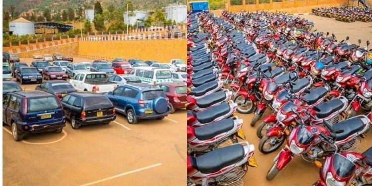 Itangazo rya Polisi y’u Rwanda kuri cyamura y’ibinyabiziga byafatiwe mu bikorwa binyuranye