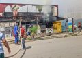 Rubavu: Inyubako yakorerwagamo ubucuruzi yafashwe n’inkongi y’umuriro