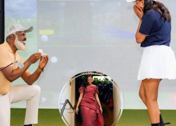 Amafoto: Ihere ijisho uburanga bw’inkumi Tukowote w’imyaka 53 aherutse kwambika impeta