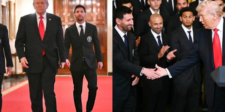 Donald Trump yakiriye Lionel Messi muri White House