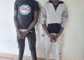 Abasore babiri bibye moto bafatwa bagiye kuyigurisha ibihumbi 100 Frw